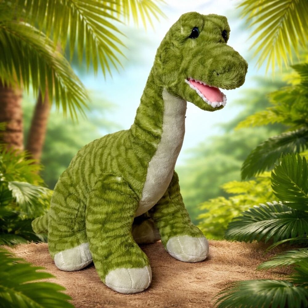 Disney Springs T-Rex Cafe Build A Dino Brachiosaurus Plush Dinosaur Stuffed Anim